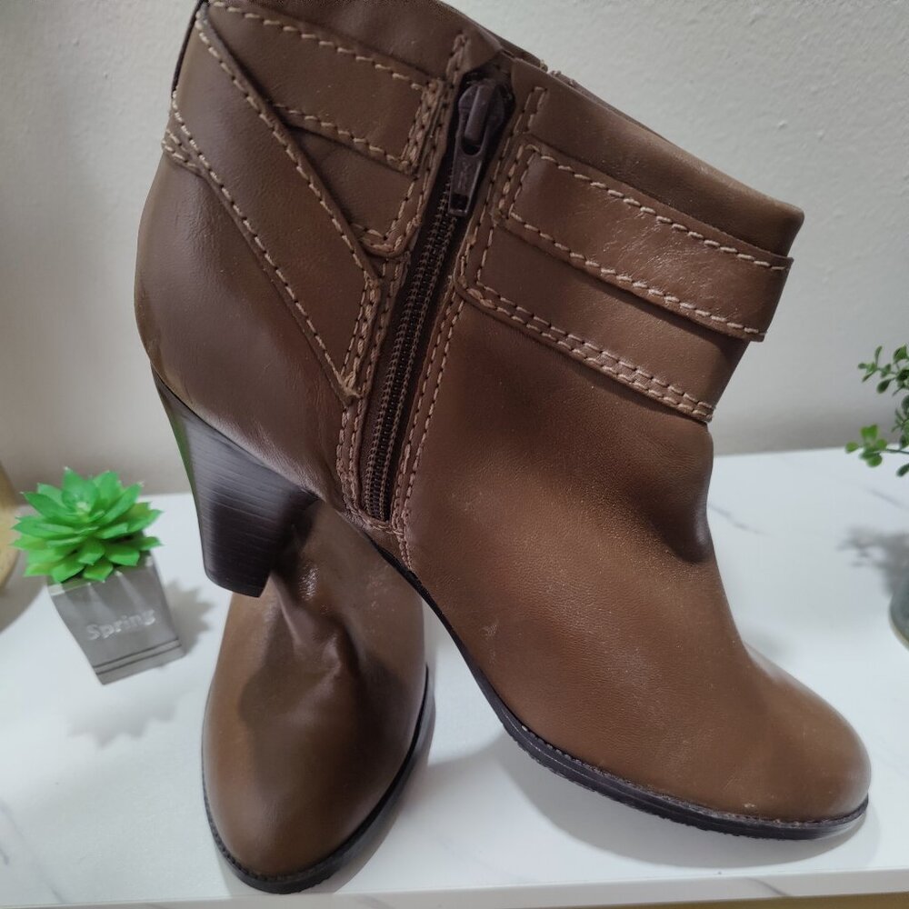 A.N.A Brown Booties with heel